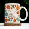 To Mom, Love Grows Here, Hands, Heart and Flowers - Personalized Custom Coffee Mug - CPL377_MG To Mom, Love Grows Here, Hands, Heart and Flowers - Personalized Custom Coffee Mug - CPL377_MG