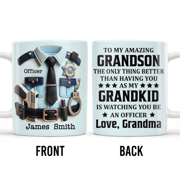 To My Amazing Grandson, The Only Thing Better Than Having You As My Grandkid - Personalized Custom Coffee Mug - OFC021_MG To My Amazing Grandson, The Only Thing Better Than Having You As My Grandkid - Personalized Custom Coffee Mug - OFC021_MG