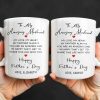 To My Amazing Husband Love And Heart - Personalized Custom Coffee Mug - HSB084_MG