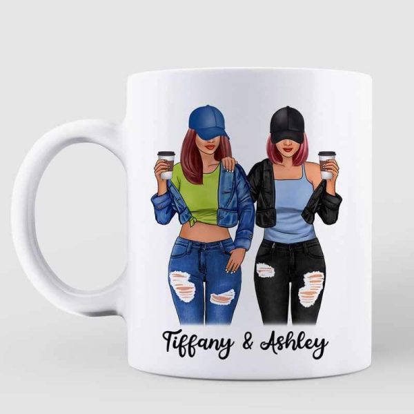 To My Bestie Cool Girls Personalized Mug