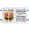To My Bestie Fall Season Doll Besties Sitting Personalized Mug