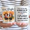 To My Bestie Fall Season Doll Besties Sitting Personalized Mug