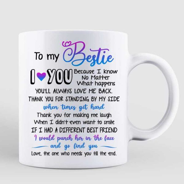 To My Bestie You Are My Person Best Friend Gift Personalized Mug To My Bestie You Are My Person Best Friend Gift Personalized Mug