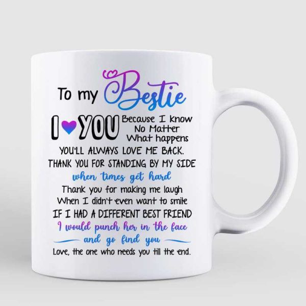 To My Bestie You Are My Person Best Friend Gift Sassy Girls Personalized Mug