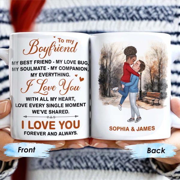 To My Boyfriend Soulmate And Companion Love Message - Personalized Custom Coffee Mug - CPL269_MG To My Boyfriend Soulmate And Companion Love Message - Personalized Custom Coffee Mug - CPL269_MG