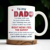 To My Dad, Sneaker And Super Dad Badge - Personalized Custom Coffee Mug - DAD230_MG To My Dad, Sneaker And Super Dad Badge - Personalized Custom Coffee Mug - DAD230_MG