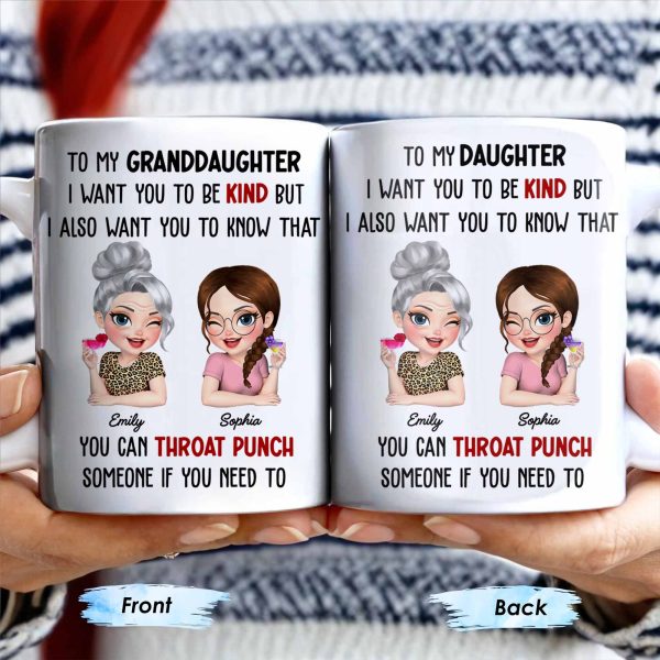 To My Daughter Be Kind But Know You Can Defend Yourself - Personalized Custom Coffee Mug - DAU240_MG To My Daughter Be Kind But Know You Can Defend Yourself - Personalized Custom Coffee Mug - DAU240_MG