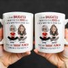 To My Daughter, Be Kind But Throat Punch If Needed - Personalized Custom Coffee Mug - DAU234_MG To My Daughter, Be Kind But Throat Punch If Needed - Personalized Custom Coffee Mug - DAU234_MG