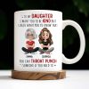 To My Daughter, Be Kind But Throat Punch If Needed - Personalized Custom Coffee Mug - DAU234_MG To My Daughter, Be Kind But Throat Punch If Needed - Personalized Custom Coffee Mug - DAU234_MG