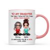 To My Daughter Doll Mom Daughter Personalized Mug