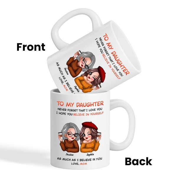 To My Daughter Fall Season Pretty Women Personalized Mug