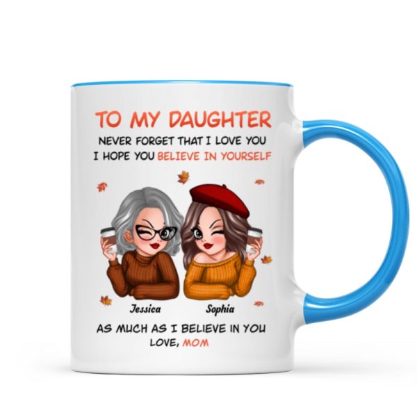 To My Daughter Fall Season Pretty Women Personalized Mug