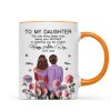 To My Daughter From Mom Happy Mother's Day Birth Flower Personalized Mug, Gift For Daughter