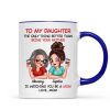 To My Daughter From Mom Personalized Mug