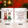 To My Daughter-In-Law, Thank You For Loving My Son, Christmas Reindeer Antlers - Personalized Custom Coffee Mug - DILA062_MG To My Daughter-In-Law, Thank You For Loving My Son, Christmas Reindeer Antlers - Personalized Custom Coffee Mug - DILA062_MG