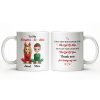 To My Daughter-In-Law, Thank You For Loving My Son, Christmas Reindeer Antlers - Personalized Custom Coffee Mug - DILA062_MG To My Daughter-In-Law, Thank You For Loving My Son, Christmas Reindeer Antlers - Personalized Custom Coffee Mug - DILA062_MG