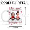 To My Daughter Pretty Women 3D Inflated Effect Flowers Personalized Mug