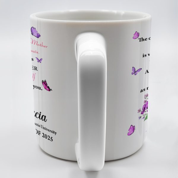 To My Daughter, The Only Thing Better Than Being Your Mother, Butterflies and Flowers - Personalized Custom Coffee Mug - GRAD296_MG To My Daughter, The Only Thing Better Than Being Your Mother, Butterflies and Flowers - Personalized Custom Coffee Mug - GRAD296_MG