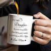 To My Daughter Watching You Be A Mom Pansy Flower Mug - Personalized Custom Coffee Mug - DAU079_MG