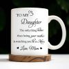 To My Daughter Watching You Be A Mom Pansy Flower Mug - Personalized Custom Coffee Mug - DAU079_MG
