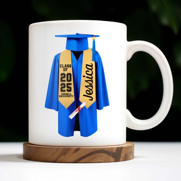 To My Granddaughter, Always Remember You Are Braver, Graduation Cap and Gown - Personalized Custom Coffee Mug - GRAD317_MG To My Granddaughter, Always Remember You Are Braver, Graduation Cap and Gown - Personalized Custom Coffee Mug - GRAD317_MG