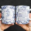 To My Granddaughter, Always Remember You Are Braver Than You Believe, Floral Pattern - Personalized Custom Coffee Mug - GDT295_MG To My Granddaughter, Always Remember You Are Braver Than You Believe, Floral Pattern - Personalized Custom Coffee Mug - GDT295_MG