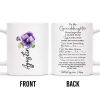 To My Granddaughter, Learn and Love, Pansy Flowers - Personalized Custom Coffee Mug - GDT134_MG To My Granddaughter, Learn and Love, Pansy Flowers - Personalized Custom Coffee Mug - GDT134_MG