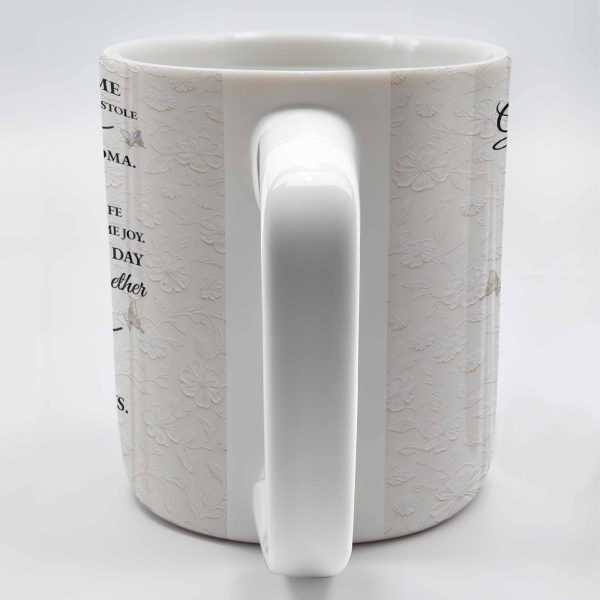 To My Granddaughter, Love Grandma, Beautiful Flower And Butterfly Design - Personalized Custom Coffee Mug - GDT389_MG To My Granddaughter, Love Grandma, Beautiful Flower And Butterfly Design - Personalized Custom Coffee Mug - GDT389_MG