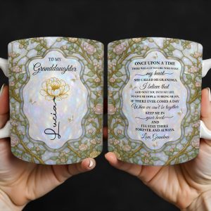 To My Granddaughter, Once Upon A Time, Love Grandma - Personalized Custom Coffee Mug - GDT379_MG
