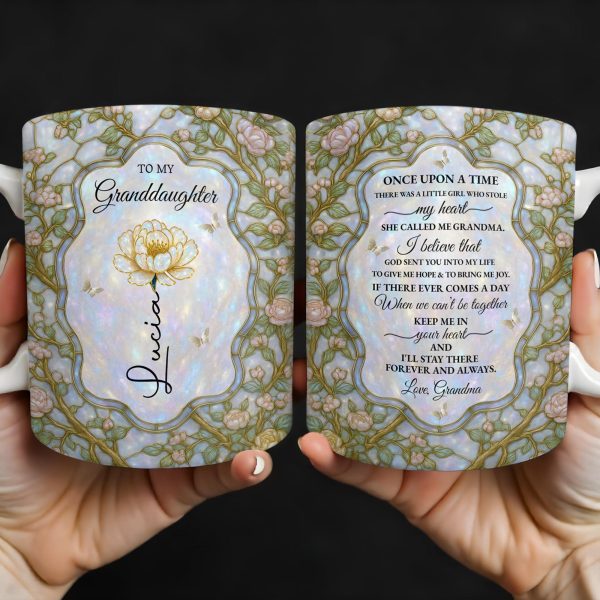 To My Granddaughter, Once Upon A Time, Love Grandma - Personalized Custom Coffee Mug - GDT379_MG To My Granddaughter, Once Upon A Time, Love Grandma - Personalized Custom Coffee Mug - GDT379_MG
