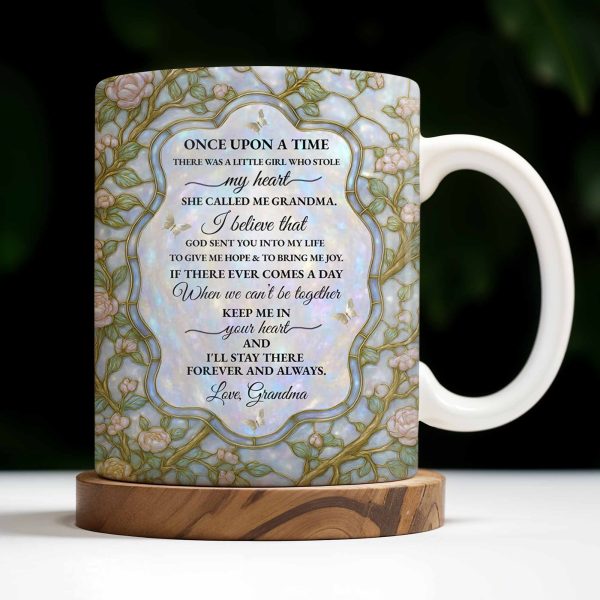 To My Granddaughter, Once Upon A Time, Love Grandma - Personalized Custom Coffee Mug - GDT379_MG To My Granddaughter, Once Upon A Time, Love Grandma - Personalized Custom Coffee Mug - GDT379_MG