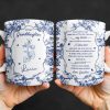 To My Granddaughter, Once Upon A Time There Was A Little Girl Who Stole My Heart, Floral Patterns - Personalized Custom Coffee Mug - GDT297_MG To My Granddaughter, Once Upon A Time There Was A Little Girl Who Stole My Heart, Floral Patterns - Personalized Custom Coffee Mug - GDT297_MG