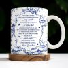 To My Granddaughter, Once Upon A Time There Was A Little Girl Who Stole My Heart, Floral Patterns - Personalized Custom Coffee Mug - GDT297_MG To My Granddaughter, Once Upon A Time There Was A Little Girl Who Stole My Heart, Floral Patterns - Personalized Custom Coffee Mug - GDT297_MG