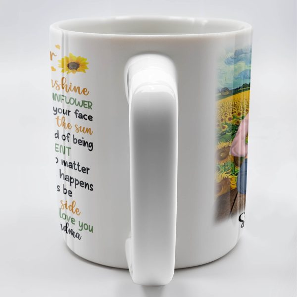 To My Granddaughter You Are My Sunshine Sunflower Mug - Personalized Custom Coffee Mug - GDT322_MG To My Granddaughter You Are My Sunshine Sunflower Mug - Personalized Custom Coffee Mug - GDT322_MG