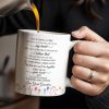 To My Great Granddaughter, Once Upon A Time, Flowers and Hearts - Personalized Custom Coffee Mug - GDT243_MG