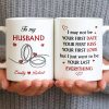 To My Husband, Hearts and Rings Design - Personalized Custom Coffee Mug - CPL1366_MG To My Husband, Hearts and Rings Design - Personalized Custom Coffee Mug - CPL1366_MG