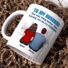 To My Husband Our Children Having You As Their Dad Blue Tone Personalized Mug, Father's Day Gift