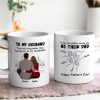 To My Husband Our Children Having You As Their Dad Couple Sitting Back View Fist Bumps Personalized Mug