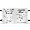 To My Husband Our Children Having You As Their Dad Outline Fist Bumps Personalized Mug