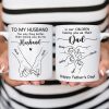 To My Husband Our Children Having You As Their Dad Outline Fist Bumps Personalized Mug