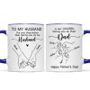 To My Husband Our Children Having You As Their Dad Outline Fist Bumps Personalized Mug
