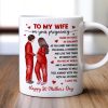 To My Pregnancy Wife Happy First Mother's Day From Husband Personalized Mug, Gift For Pregnant Mom, Expecting Mom To My Pregnancy Wife Happy First Mother's Day From Husband Personalized Mug, Gift For Pregnant Mom, Expecting Mom