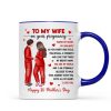 To My Pregnancy Wife Happy First Mother's Day From Husband Personalized Mug, Gift For Pregnant Mom, Expecting Mom To My Pregnancy Wife Happy First Mother's Day From Husband Personalized Mug, Gift For Pregnant Mom, Expecting Mom