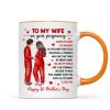 To My Pregnancy Wife Happy First Mother's Day From Husband Personalized Mug, Gift For Pregnant Mom, Expecting Mom To My Pregnancy Wife Happy First Mother's Day From Husband Personalized Mug, Gift For Pregnant Mom, Expecting Mom