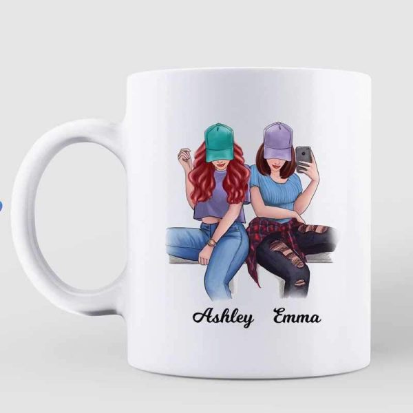 To My Selfie Bestie Colorful Personalized Mug To My Selfie Bestie Colorful Personalized Mug