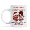 To My Sister Sassy Girls Merry Christmas Personalized Mug, Funny Christmas Gift For Sisters To My Sister Sassy Girls Merry Christmas Personalized Mug, Funny Christmas Gift For Sisters