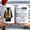 To My Son, Always Remember You Are Braver, Graduation Robe and Stars - Personalized Custom Coffee Mug - GRAD318_MG To My Son, Always Remember You Are Braver, Graduation Robe and Stars - Personalized Custom Coffee Mug - GRAD318_MG