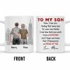 To My Son, City Skyline, People, Good Dad - Personalized Custom Coffee Mug - SON057_MG To My Son, City Skyline, People, Good Dad - Personalized Custom Coffee Mug - SON057_MG