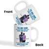 To My Son From Mom Dad Blue Tone Personalized Mug| Heartfelt Father's Day Gift For Son