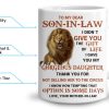 To My Son In Law I Gave You My Gorgeous Daughter Coffee Mug, Gift for Son In Law from Mother In Law Birthday Gift To My Son In Law I Gave You My Gorgeous Daughter Coffee Mug, Gift for Son In Law from Mother In Law Birthday Gift